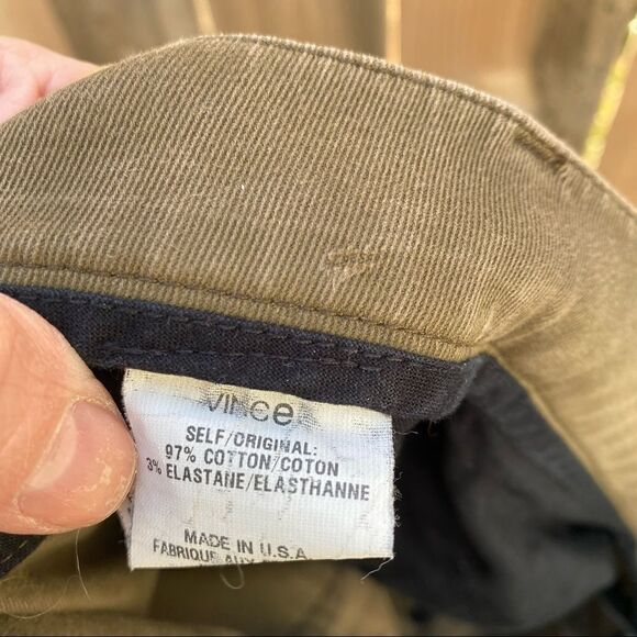 Men’s Vince khaki jeans pants size 34 - Picture 8 of 8